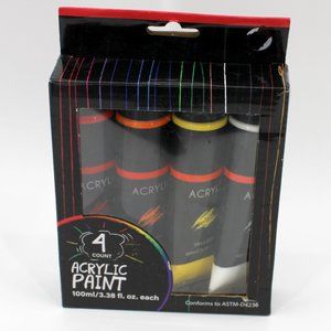 4-Count Acrylic Paint Tubes